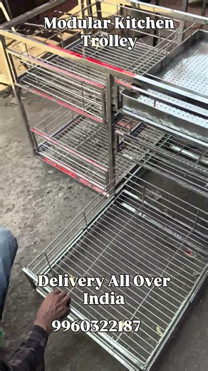 Modular Kitchen Trolley Work Delivery All Over India #modularkitchen
