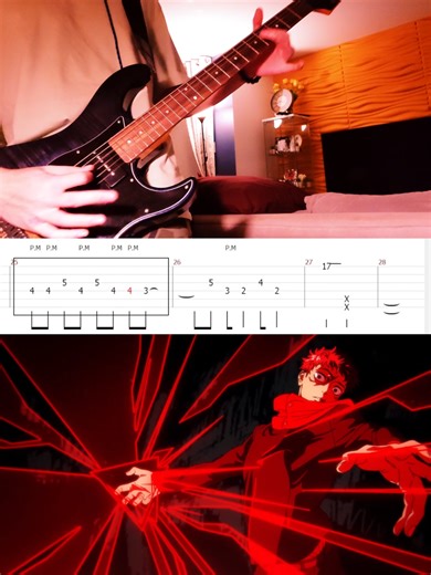 〖AIZO〗Jujutsu Kaisen Season 3 Opening -- King Gnu / Intro〚Guitar Tabs〛 #jujutsukaisen #jjk #anime #kinggnu #gojo #sukuna #anime #guitar #tabs #guitartabs #guitarcover #yamaha #trending #viral #fyp