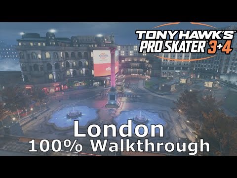 THPS 3+4 | London (100% Goals, Stat Points, Cash, Iron Galaxy Logo and Secret Deck)