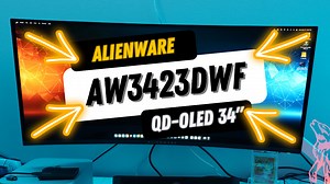 Watch Alienware 34-inch QD-OLED Curved Gaming Monitor AW3423DWF on Amazon Live