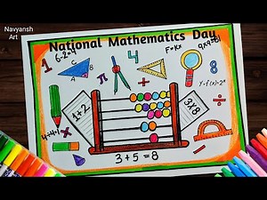 National Mathematics Day drawing / How to draw National Mathematics Day drawing easy, 22 Dec.