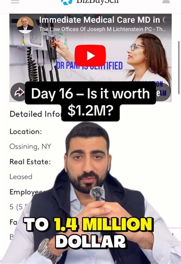 This place has awards and 120 five-star reviews… But does it actually make money — and is it worth $1.2M? Business Valuation: Day 16/365 #u#urgentcare#h#healthcarebusiness#b#businessforsale#s#smallbusinessowner#businessvaluation