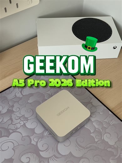 The GEEKOM A5 Pro 2026 Edition mini PC is finally here! Compact and portable — easy to take anywhere, even to school. Powered by 16GB RAM and a 1TB SSD, it delivers strong performance with surprisingly impressive cooling.@miro6032 #GEEKOM #A5Pro #MiniPC #TechTok #CompactPC #PortablePC #DeskSetup #GamingSetup #PCSetup #TechReview #SmallButPowerful #Gadgets#latest
