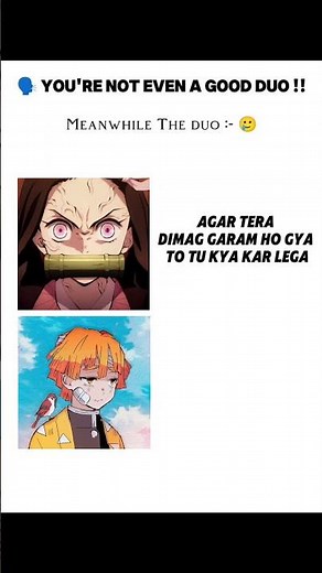 Nezuko vs Zenitsu 😭🔥 | Funniest Duo in Demon Slayer #shorts #demonslayer