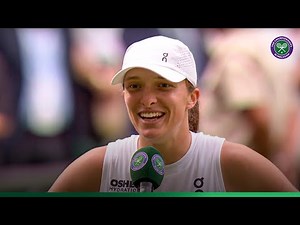Playing her former doubles partner | Iga Swiatek | On-Court Interview | Wimbledon 2025