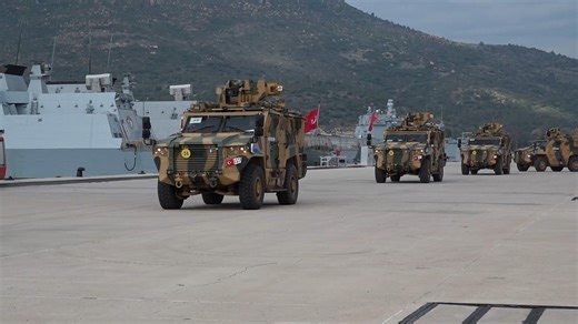 T.C. Millî Savunma Bakanlığı on Instagram: "Kara Kuvvetleri Komutanlığı unsurları, STEADFAST DART 2026 tatbikatına katılıyor. Bu kapsamda 🇹🇷 66’ncı Mekanize Piyade Tugay Komutanlığına ait; ▪️ 22 adet VURAN TTZA ve 50 personel TCG Anadolu ile Foça’dan, ▪️ 123 araç, 31 konteyner ve 11 römork ise sivil Ro-Ro gemisiyle Tekirdağ’dan Emden/Almanya Limanı'na intikale başladı. Türkiye, NATO’nun caydırıcılık ve müşterek harekât kabiliyetine sahadaki gücüyle katkı sunmaya devam ediyor. Units of the Turk