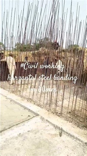 #civilproject #steel banding work progress #10mm steel 80mm c/charzantal stort video