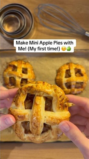 My first time ever making apple pie! 🥹🍏🥧