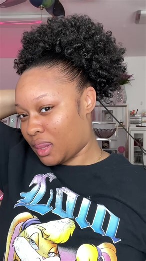 Did it make a difference?👀 I love this puff!!🥹 #drawstringponytail | drawstring ponytail