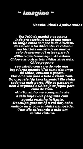 Querem part 2???#tomkaulitz #tom #imagine #imaginese #tokiohotel #foryou #fypシ #fiction #fanfic#billkaulitz #tomkaulitzedit