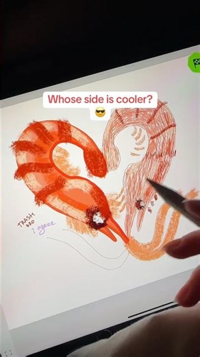 ArtWorkout app 🦐 #art #drawingprocess #digitalpainting #workingartist #digitaldrawing #drawing