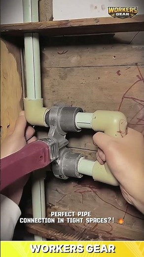 Hand - Held PVC Pipe Fusion Tool for Plumbing Installation and Repair in Confined Areas