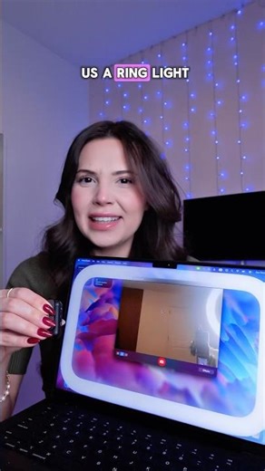 How to get a ringlight on MacBook! #apple #macbook #ringlight