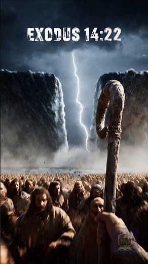 What did the parting of the Red Sea look like? Exodus 14:22