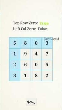 LC 73 Set Matrix Zeros problem #easyalgoai #codinginterview #dsa #leetcode
