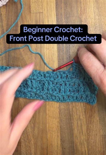 Waffle Stitch Crochet: Front Post Double Crochet Tutorial