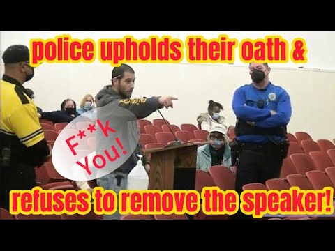 Cop upholds his oath and refuses unlawful order!