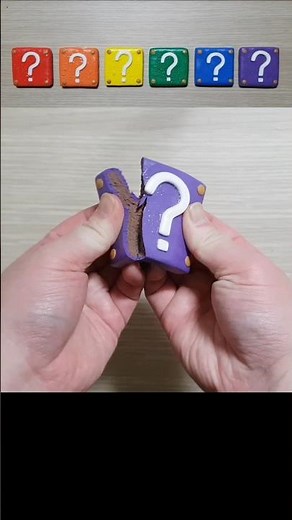 Rainbow Super Mario ? Block Clay Cracking 무지개 슈퍼 마리오 물음표 블록 점토 부수기