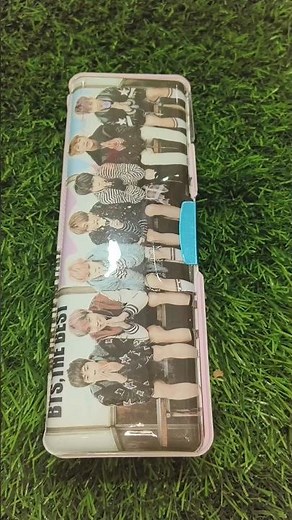 BTS Pencil box with stationery collection items #stationarycollection #stationery #schoolsupplies