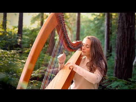 Forest Meditation: 1 Hour Harp Music | Sarah Bhalla