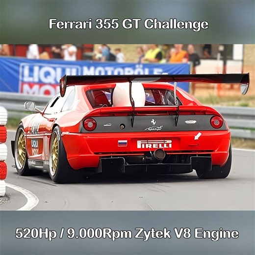 168K views · 5.4K reactions | Absurdly Great sounding Ferrari 355 GT Challenge of René Ruch, powered by a Zytek V8 Engine with 520Hp/9.000Rpm, for only 975Kg  | HillClimb Monsters | Facebook
