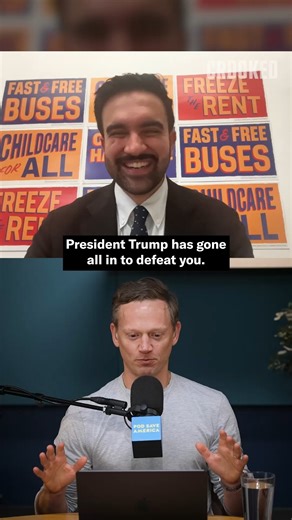 93K views · 3.2K reactions | "We know that the attempts at intimidation will continue. But I’m confident in our administration and in our city’s ability to rebuff them." –Zohran Mamdani on Trump's threats. | Pod Save America | Facebook