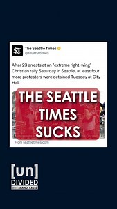 Seattle Times tries to save face after disastrous coverage of Antifa attack on peaceful worshippers. Follow #unDivided across platforms. Link in bio. #seattle #protest #politics #news #antifa | Brandi Kruse