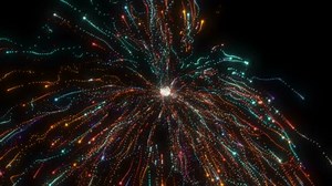 Download Modern minimalistic abstract Particle background motion design. for free