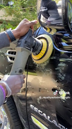 Applying wax with a polisher > applying a wax by hand #RoyaltyAutoDetailingLLC #Auto #Detailing #Carwash #Carcare #Detail #Cardetailing #Detailersoftiktok #Mobiledetailing #Cleancar