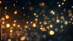 Closeup of glowing stars dancing in the dark, a perfect backdrop for a dreamy night scene.