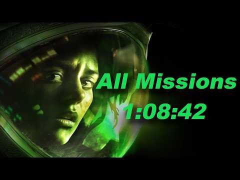 Alien: Isolation All Missions Speedrun in 1:08:42 (CC+FPS, Novice)