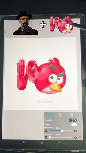 Walter White + Angry Birds 🐦‍⬛✨#breakingbad #art #crossover