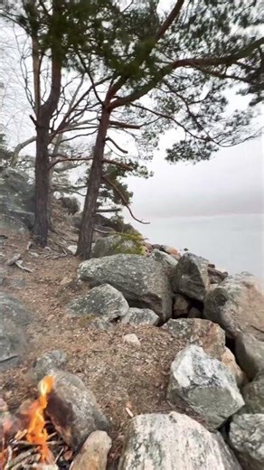 #bushcraft Sweden and the misty sea