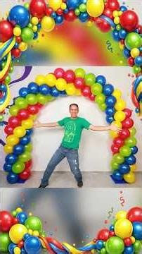 How to make a BALLOON ARCH 🎈 Balloon Decoration for Birthdays 😁 Gustavo gg