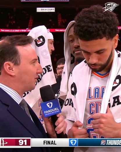 99K views · 3.1K reactions | Went to work in Houston  Ajay is here checking in with Nick Gallo postgame 欄 | Oklahoma City Thunder | Facebook