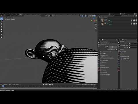 Procedural & FAST crosshatch shader in Blender 2 8 EEVEE
