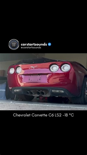 Cold Start of Chevrolet Corvette C6 LS2 at −18 °C