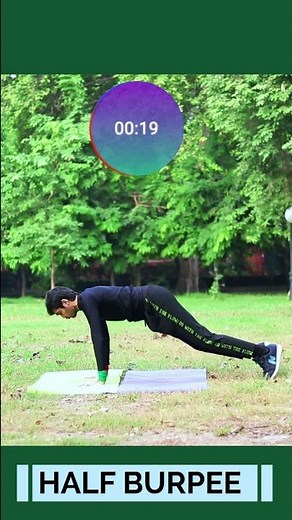 30 Seconds Half Burpee