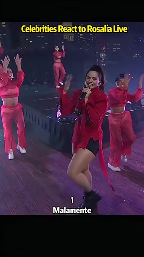 Celebrities React to Rosalía's Live Performance