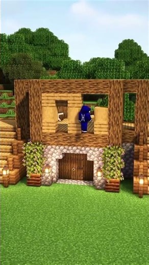 Minecraft Trio House Build Tutorial 🏡Day – 7