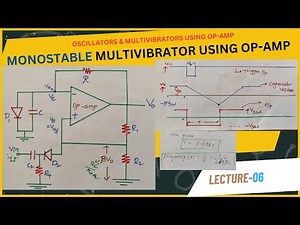Monostable Multivibrator Using Op-Amp|Operational Amplifier Monostable Multivibrator Circuit|