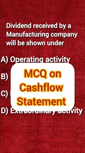 📊 Cash Flow Statement MCQs 🔥 Most expected MCQs for Boards & Exam📚Perfect for last-minute revision