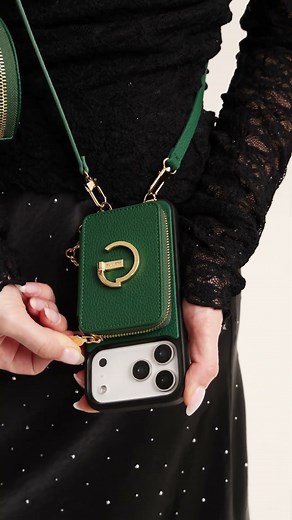 Cell Phone Purse Case with Shoulder Strap | iPhone Crossbody Wallet Case