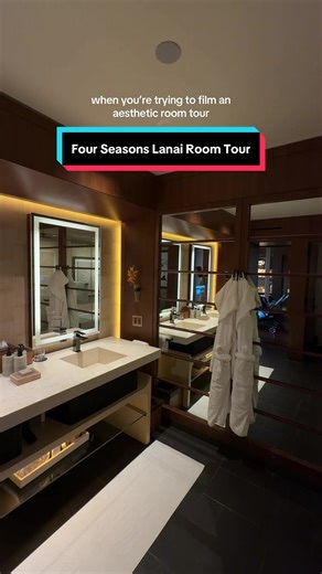 Four seasons Lanai room tour 😂 #lanaihawaii #fourseasonslanai #hawaiihotel #travel #roomtour