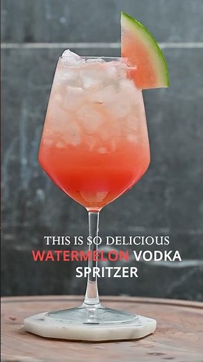 Watermelon Vodka Spritzer 🍉 #bar #cocktail #cocktailbar #recipe #cocktails #drink #cocktaillounge