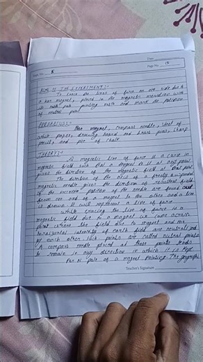 physics Experiment 5 .. Bar Magnet