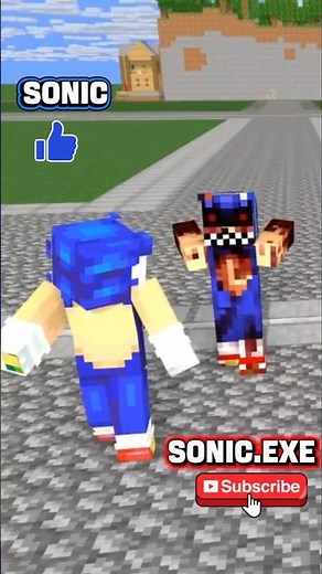 SONIC VS SONIC.EXE #sonic #minecraft #sonicthehedgehog