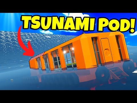 A GIANT Tsunami Is Coming… Will This Survival Pod Work? (Stormworks)