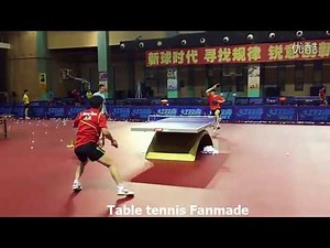 Ma Long Forehand Loop Again Forehand Topspin - Slow motion technique