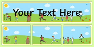 Sports Day Themed Editable Banner